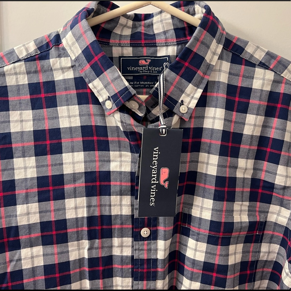 Vineyard Vine Riverbank Plaid Slim Murray shirt